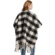 Amazon export European and American autumn and winter black checkered loop yarn imitation mohair thickened tassel shawl custom manufacturer Amazon export European and American autumn and winter black checkered loop yarn imitation mohair thickened tassel shawl custom manufacturer