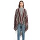 Factory direct supply of geometric jacquard ethnic style travel split tassel shawls and women's capes for spring, autumn and winter in Europe and America Factory direct supply of geometric jacquard ethnic style travel split tassel shawls and women's capes for spring, autumn and winter in Europe and America