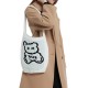 Cross-border knitted bags for foreign trade, Japanese and Korean spring and autumn, white bear casual and laid-back style, single-shoulder bag for girls, hand-carried bag Cross-border knitted bags for foreign trade, Japanese and Korean spring and autumn, white bear casual and laid-back style, single-shoulder bag for girls, hand-carried bag