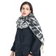 Wholesale of new European and American autumn and winter style circle jacquard leopard print knotted tassel scarves and thick shawls for women Wholesale of new European and American autumn and winter style circle jacquard leopard print knotted tassel scarves and thick shawls for women