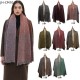 Wholesale of men's and women's scarves and shawls for autumn and winter in Europe and America, with floral patterns, short beards and fringed fur, from Tonglu factory
