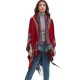 New cross-border trade shawl, European and American spring, autumn and winter cape, ethnic style, heart-shaped red tassel hooded cape New cross-border trade shawl, European and American spring, autumn and winter cape, ethnic style, heart-shaped red tassel hooded cape