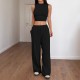 Diyun's European and American casual and simple style sleeveless vest straight-leg pants set for women's clothing Spring/Summer 2025 Amazon Independent Store Diyun's European and American casual and simple style sleeveless vest straight-leg pants set for women's clothing Spring/Summer 2025 Amazon Independent Store