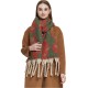 Amazon's hot 2023 new export shawl: European and American winter looped chiffon thick tassel jacquard large leopard print scarf Amazon's hot 2023 new export shawl: European and American winter looped chiffon thick tassel jacquard large leopard print scarf