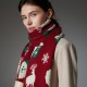 Amazon Premium Cross-border trade European and American autumn and winter new red and green Christmas scarves, deer wool knitted scarves Amazon Premium Cross-border trade European and American autumn and winter new red and green Christmas scarves, deer wool knitted scarves