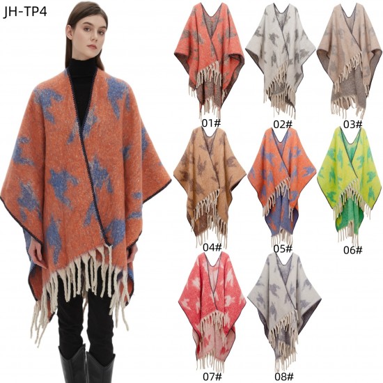 Amazon's best-selling shawl 2025 new style European and American autumn and winter thickened jacquard shawl with loop yarn imitation mohair Amazon's best-selling shawl 2025 new style European and American autumn and winter thickened jacquard shawl with loop yarn imitation mohair