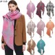 Amazon's hot 2023 foreign trade autumn and winter new style loop yarn jacquard check bevel scarf in stock manufacturer Amazon's hot 2023 foreign trade autumn and winter new style loop yarn jacquard check bevel scarf in stock manufacturer
