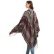 Factory direct supply of geometric jacquard ethnic style travel split tassel shawls and women's capes for spring, autumn and winter in Europe and America Factory direct supply of geometric jacquard ethnic style travel split tassel shawls and women's capes for spring, autumn and winter in Europe and America