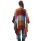 OEM manufacturer of new cross-border foreign trade European and American spring and winter large-tassel colorful large checkered shawls OEM manufacturer of new cross-border foreign trade European and American spring and winter large-tassel colorful large checkered shawls