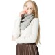 Korean autumn and winter woolen scarf with two gold coin flower loops, knitted scarf and scarf, wholesale from Tonglu factory Korean autumn and winter woolen scarf with two gold coin flower loops, knitted scarf and scarf, wholesale from Tonglu factory