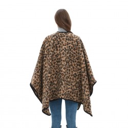 Factory direct supply of Amazon's best-selling shawls for women with a high-end feel. New thickened leopard print shawls for autumn and winter in Europe and America