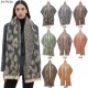 Wholesale manufacturer of cross-border hot 2025 new style export European and American autumn and winter short beard jacquard large leopard print scarves and shawls