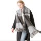 Cross-border exclusive supply of full polyester loop sand check scarves for women's warmth and tassel scarves and shawls for autumn and winter in Europe and America Cross-border exclusive supply of full polyester loop sand check scarves for women's warmth and tassel scarves and shawls for autumn and winter in Europe and America