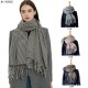Factory direct supply of new cross-border export women's scarves, European and American autumn and winter small checkered tassel scarves and shawls Factory direct supply of new cross-border export women's scarves, European and American autumn and winter small checkered tassel scarves and shawls
