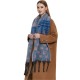New cross-border export shawl, thickened winter scarf for Europe and America, with loop gauze, thick tassels, jacquard and polka dots, Christmas scarf New cross-border export shawl, thickened winter scarf for Europe and America, with loop gauze, thick tassels, jacquard and polka dots, Christmas scarf