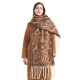 Amazon's best-selling cross-border new export European and American autumn and winter loop yarn imitation mohair water ripple jacquard scarf Amazon's best-selling cross-border new export European and American autumn and winter loop yarn imitation mohair water ripple jacquard scarf