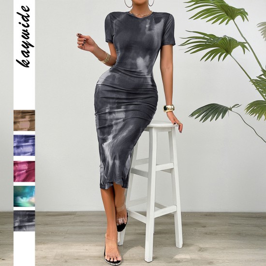 Diyun's cross-border European and American elegant style waist-cinching and slimming high-end women's dress is selling well on Amazon for Spring/Summer 2025 Diyun's cross-border European and American elegant style waist-cinching and slimming high-end women's dress is selling well on Amazon for Spring/Summer 2025