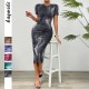 Diyun's cross-border European and American elegant style waist-cinching and slimming high-end women's dress is selling well on Amazon for Spring/Summer 2025 Diyun's cross-border European and American elegant style waist-cinching and slimming high-end women's dress is selling well on Amazon for Spring/Summer 2025