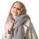 Cross-border bestseller winter solid color acrylic knitted woolen scarves for men and women couples, customizable with embroidered logos Cross-border bestseller winter solid color acrylic knitted woolen scarves for men and women couples, customizable with embroidered logos