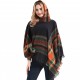 Factory direct supply of popular European and American spring, autumn, winter and Christmas green shawls, looped chiffon, checkered hooded capes Factory direct supply of popular European and American spring, autumn, winter and Christmas green shawls, looped chiffon, checkered hooded capes