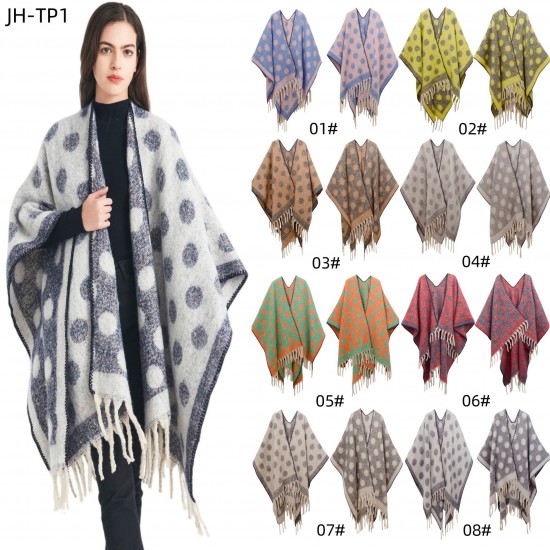 Amazon's best-selling shawl: A new European and American autumn and winter thickened jacquard cross shawl with loop yarn imitation mohair Amazon's best-selling shawl: A new European and American autumn and winter thickened jacquard cross shawl with loop yarn imitation mohair