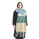 Cross-border Amazon bestseller, new autumn and winter collection of European and American jacquard four-leaf flower scarves with loop yarn imitation mohair Cross-border Amazon bestseller, new autumn and winter collection of European and American jacquard four-leaf flower scarves with loop yarn imitation mohair
