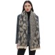 Wholesale manufacturer of cross-border hot 2025 new style export European and American autumn and winter short beard jacquard large leopard print scarves and shawls