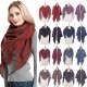 Amazon's popular European and American spring, autumn and winter women's circle yarn full polyester interlaced flower triangular shawl scarf and scarf manufacturer