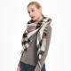 Amazon's popular export European and American faux cashmere seven-color checkered triangular shawl, scarf and scarf manufacturer for spring, autumn and winter Amazon's popular export European and American faux cashmere seven-color checkered triangular shawl, scarf and scarf manufacturer for spring, autumn and winter