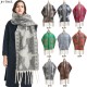Amazon's best-selling scarf for export to Europe and America in autumn and winter, thickened imitation horsehair loop gauze butterfly jacquard scarf Amazon's best-selling scarf for export to Europe and America in autumn and winter, thickened imitation horsehair loop gauze butterfly jacquard scarf