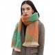 Factory direct supply of cross-border export European and American autumn and winter women's shawls, 2024 new style flower jacquard scarves in stock
