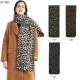 Factory direct supply of Amazon's best-selling scarves with a high-end feel, new autumn and winter circular yarn leopard print scarves for export to Europe and America