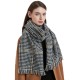 Wholesale manufacturer of European, American and British retro checkered scarves for women's winter Korean-style fashionable scarves and warm shawls Wholesale manufacturer of European, American and British retro checkered scarves for women's winter Korean-style fashionable scarves and warm shawls