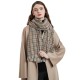 Manufacturer's export of European and American small checkered scarves and shawls for both autumn and winter, Korean-style student warm retro scarves Manufacturer's export of European and American small checkered scarves and shawls for both autumn and winter, Korean-style student warm retro scarves