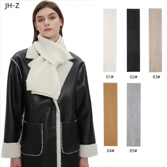 New autumn and winter woolen scarves for foreign trade, Korean-style solid color acrylic knitted scarves for male and female student couples New autumn and winter woolen scarves for foreign trade, Korean-style solid color acrylic knitted scarves for male and female student couples