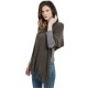 Wholesale of new solid-color striped fringed hooded capes for women in spring, autumn and winter in Europe and America