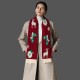 Amazon Premium Cross-border trade European and American autumn and winter new red and green Christmas scarves, deer wool knitted scarves Amazon Premium Cross-border trade European and American autumn and winter new red and green Christmas scarves, deer wool knitted scarves