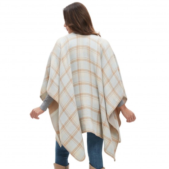 Factory direct supply to Amazon cross-border trade, new autumn and winter season women's faux cashmere double-sided checkered shawls for Europe and America Factory direct supply to Amazon cross-border trade, new autumn and winter season women's faux cashmere double-sided checkered shawls for Europe and America
