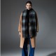 Amazon's hot cross-border quality products, blue checkered scarves and shawls for autumn and winter in Europe and America, from Tonglu manufacturer Amazon's hot cross-border quality products, blue checkered scarves and shawls for autumn and winter in Europe and America, from Tonglu manufacturer