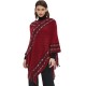 European and American spring and autumn new retro ethnic style solid-color knitted pullover cape shawl in stock manufacturer European and American spring and autumn new retro ethnic style solid-color knitted pullover cape shawl in stock manufacturer