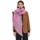 Amazon's hot 2023 foreign trade autumn and winter new style loop yarn jacquard check bevel scarf in stock manufacturer Amazon's hot 2023 foreign trade autumn and winter new style loop yarn jacquard check bevel scarf in stock manufacturer