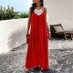 Diyun European and American women's clothing Amazon Foreign Trade 2024 Spring/Summer Elegant solid color halter dress Diyun European and American women's clothing Amazon Foreign Trade 2024 Spring/Summer Elegant solid color halter dress