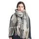 Amazon's best-selling scarf for export to Europe and America in autumn and winter, thickened imitation horsehair loop gauze butterfly jacquard scarf Amazon's best-selling scarf for export to Europe and America in autumn and winter, thickened imitation horsehair loop gauze butterfly jacquard scarf