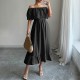 Diyun Cross-border European and American elegant A-line corset long dress for women's clothing 2025 summer independent store on Amazon