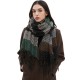 Factory direct supply of 2025 new cross-border export European and American autumn and winter men's and women's scarves, striped tassel scarves and shawls Factory direct supply of 2025 new cross-border export European and American autumn and winter men's and women's scarves, striped tassel scarves and shawls
