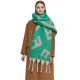 2023 new style shawl for export to Europe and America autumn and winter, thickened scarf ring, thick tassel jacquard letter scarf manufacturer