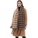 Custom manufacturer of new autumn and winter checkered scarves and shawls in Europe and America with loops, sand imitation mohair, jacquard tassels and checkered patterns Custom manufacturer of new autumn and winter checkered scarves and shawls in Europe and America with loops, sand imitation mohair, jacquard tassels and checkered patterns