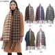 Custom manufacturer of new autumn and winter checkered scarves and shawls in Europe and America with loops, sand imitation mohair, jacquard tassels and checkered patterns Custom manufacturer of new autumn and winter checkered scarves and shawls in Europe and America with loops, sand imitation mohair, jacquard tassels and checkered patterns