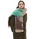 New cross-border autumn and winter export European and American circle yarn short beard jacquard ginkgo leaf scarf shawl manufacturer