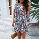 Diyun Amazon Independent Station Cross-border Foreign Trade Women's Clothing 2025 Spring/Summer Vacation Casual Printed Tie Chiffon Jumpsuit